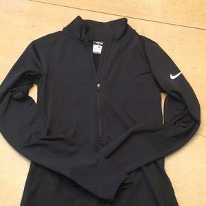 Nike Dri-Fit Black Half ZIP Pullover